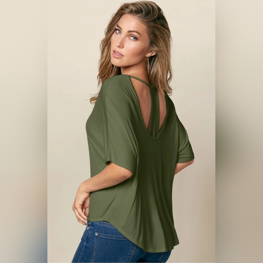 VENUS Olive Green Women's Top